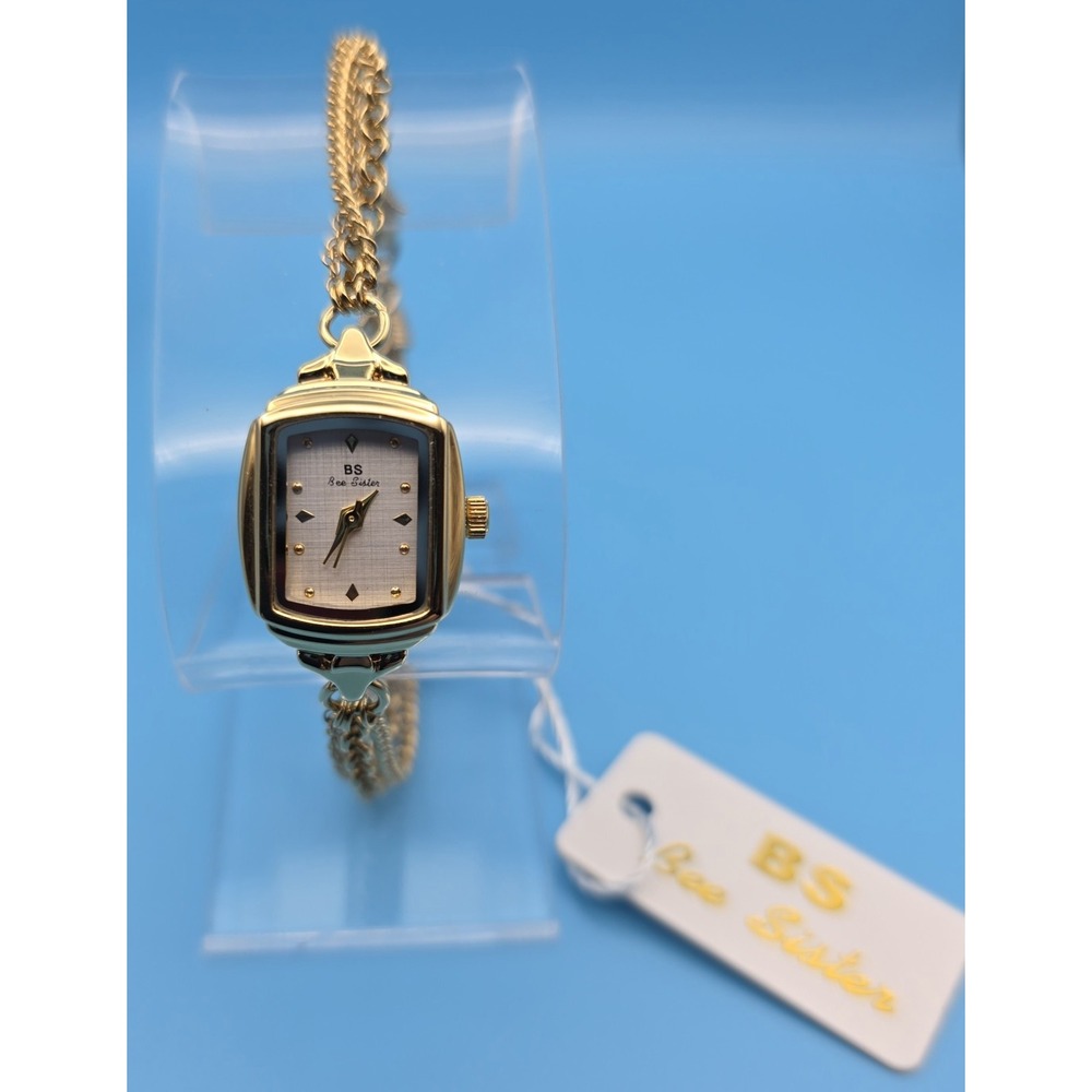 Bee Sister Women's Goldtone Bracelet Watch 7in New